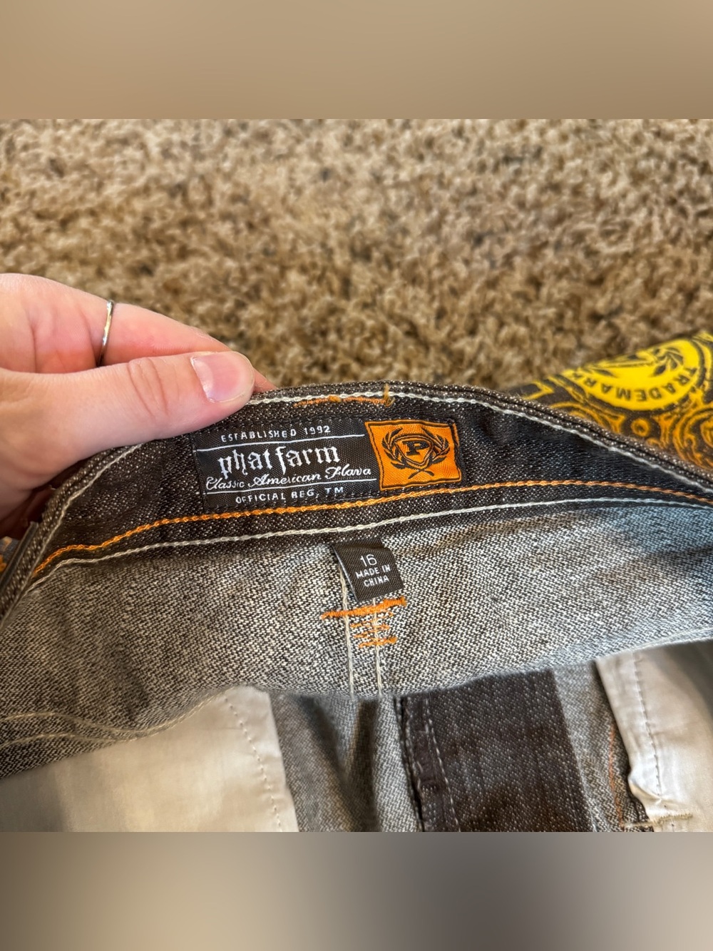 Vintage Phat Farm Brown Jorts - Picture 7 of 9